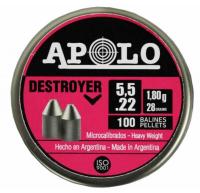 Пуля пневм. APOLO "Destoyer", для винт., 5,5 1,8 гр. (100 шт.)